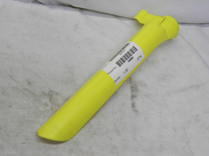 Yellow husaberg lower fork cover fe/fc400/501/600 left side 1989-1997 h12005201