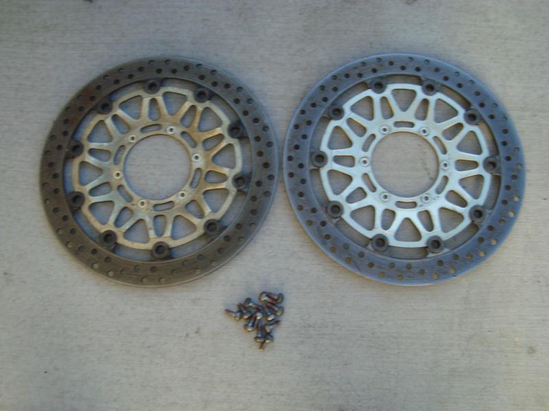 Left & right front brake disc honda cbr 600f4i cbr 6000f4 2001-2006