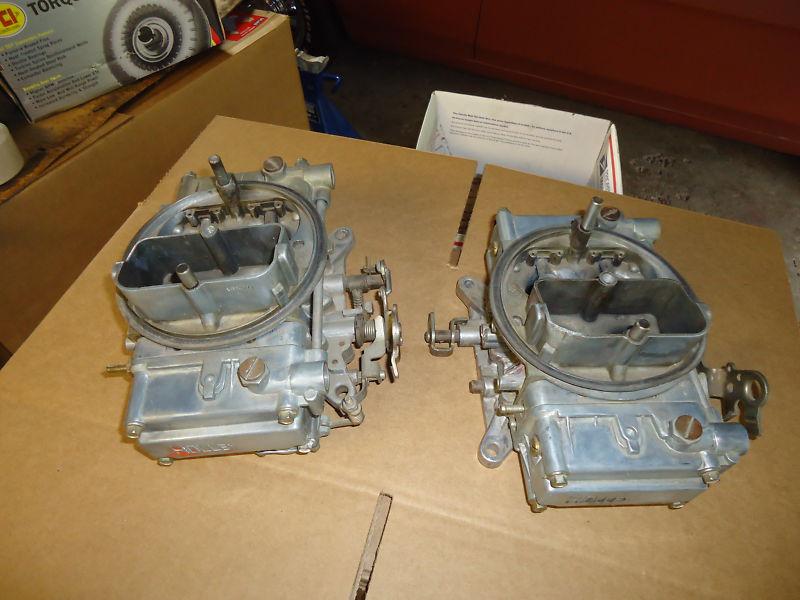 Matched pair holley carbs list 9776 450 cfm tunnel ram crossram blower