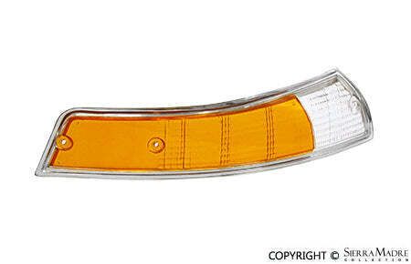 Porsche turn signal lens, right, euro, chrome trim (69-73) 911 631 922 03--afm