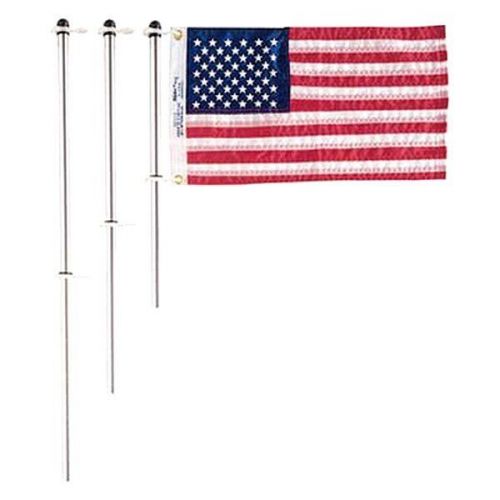 Taylor made 915 - 18&#034; aluminum flag pole with clips