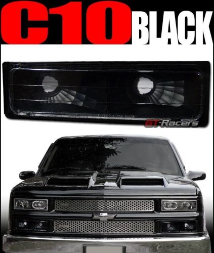 For 1988-1993 chevy/gmc c10 ck c/k truck/suv black signal bumper lights lamps yd