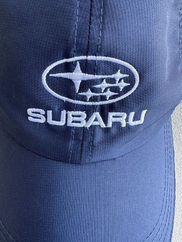 Subaru authentic hit wear quality adjustable hat blue lightweight one size vgc