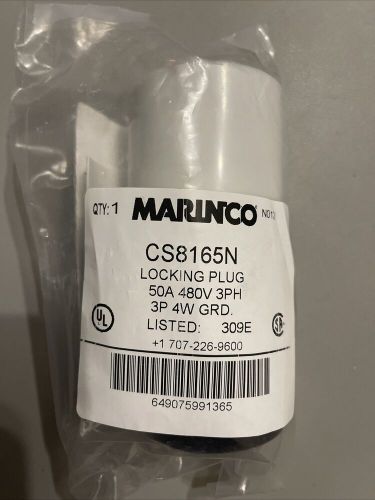 Marinco power products cs8165n 50a 3 phase 480v 3p4w locking plug