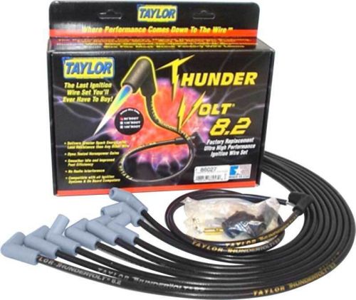 Black taylor thunder volt small block w/ohei over valve cover ignition wire set