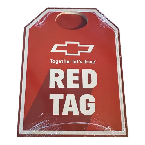 Chevy red tag sale signs 5 packs chevrolet car sale hang tags