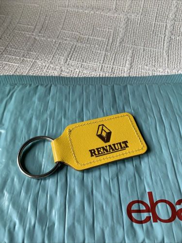 Genuine renault s.r.baber leather keyring