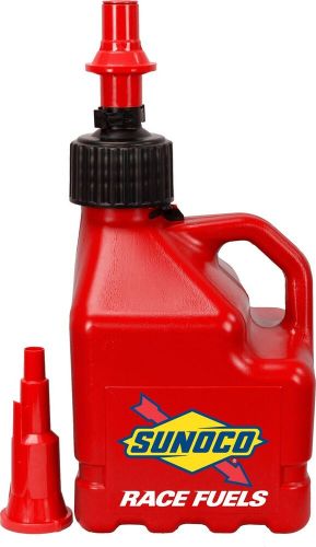 Sunoco race jugs r3100rd-ff utility jug 3 gallon with fastflo cap red