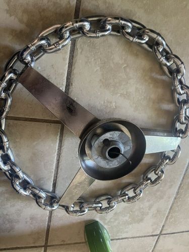 Chain link steering wheel