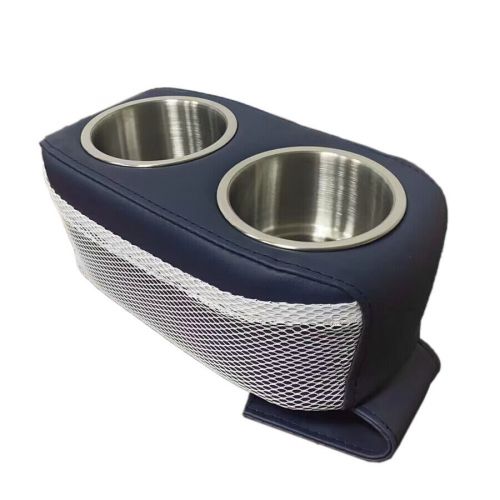 Us pu+stainless steel car cup holder drink bottle holder couch cup holder tray×1