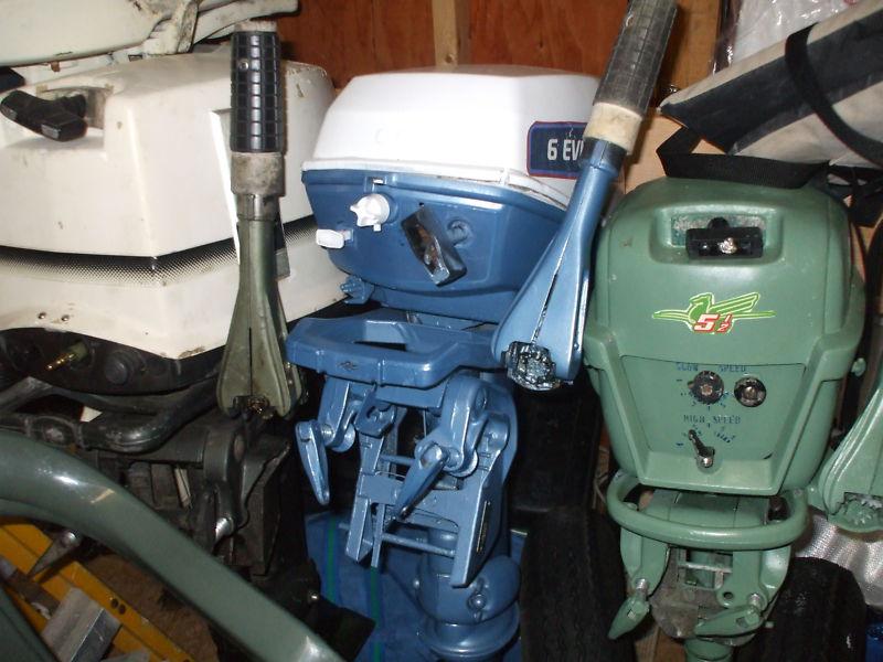 Evinrude 6 hp 1976 runs great long shaft johnson looks great tiller