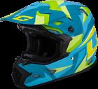 Gmax mx-96 splinter off-road/mx helmet (matte blue/green, small)