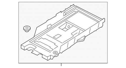 Genuine ford tray assembly battery dp5z-10732-a