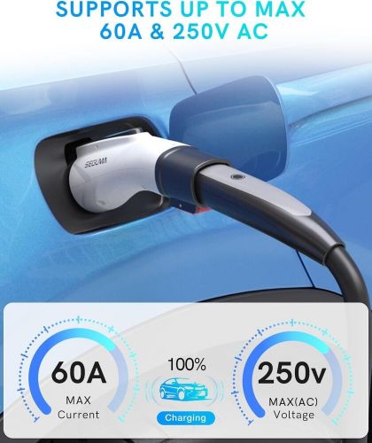 Premium tesla to j1772 adapter - 60a 250v waterproof ev charging solution