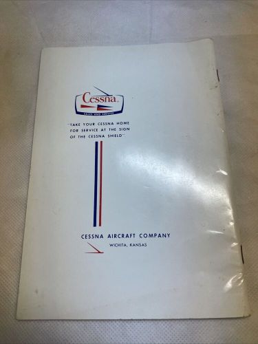 Vintage 1973 cessna model 150 airplane owner&#039;s manual