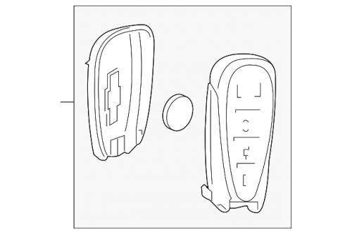 Genuine gm remote control door lock and theft deterrent transmitter 13522890