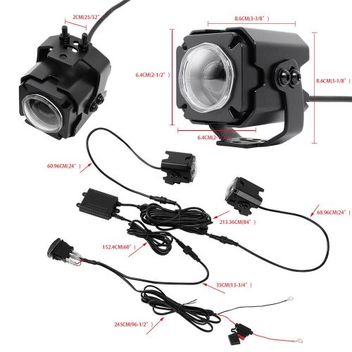 Atv utv laser spot rgb led lights whipless w/remote for can-am defender max hd10