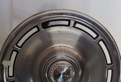 1968-1974 chevy nova factory oem 14&#034; stainless steel hubcap wheel cover gu3