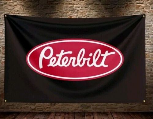 Peterbilt workshop/mancave advertising fan flag/banner