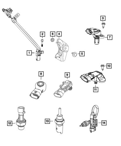 Genuine mopar map sensor 68143574aa