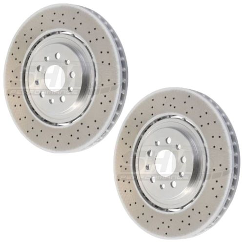 Shw front brake discs drilled 380x34mm x2 for maserati quattroporte mk6 3.8 gt s