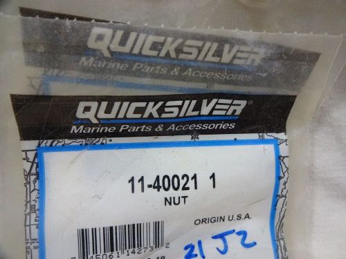 Mercury quicksilver 11-400211 stainless nut m5 qty.2 mercruiser alpha bravo