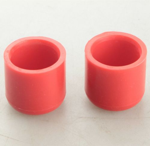 2pc 25mm 0.99&#034; silicone blanking caps intake vacuum hose end bung plug cap red