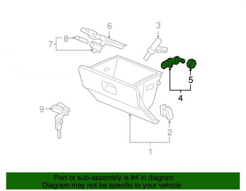 Genuine honda glove box assembly arm 77508-sx0-000