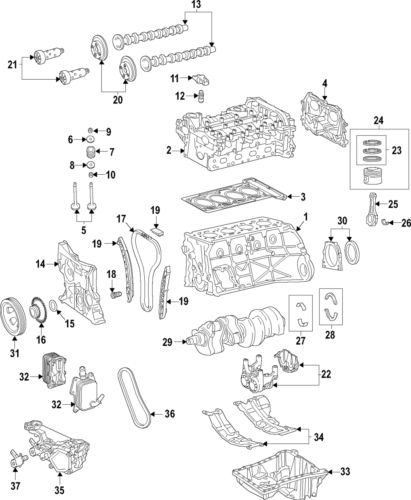 Genuine mercedes-benz engine camshaft 274-050-19-00