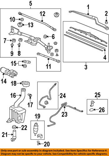 Honda oem 76806-sza-a01 windshield washer pump