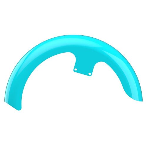 Advanblack 21&#034; reveal wrapper hugger front fender frosted teal fits 09+ harley