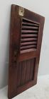 Sailboat teak wood interior cabin louvered cabinet door 24-7/8 x 12-1/4&#034;