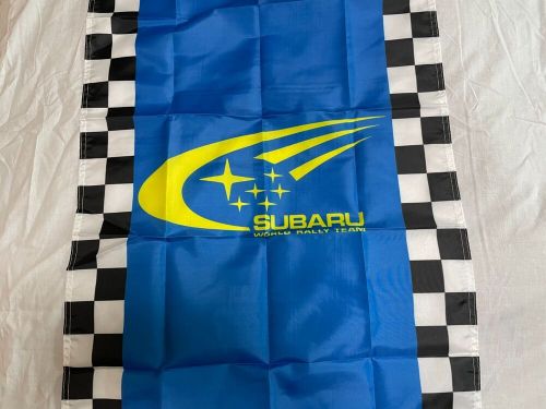 Banner flag  tapestry size3x2ft [subaru checkered flag]garage room decora 18293