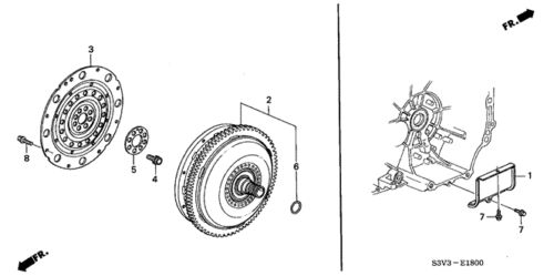 Genuine honda torque converter 26000-ryp-325