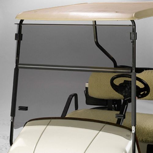 Ezgo express s6/l6 short top tinted golf cart folding windshield - us made