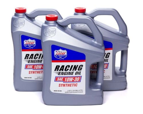 Synthetic racing oil 10w 30 case 3 x 5qt bottle