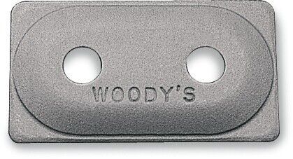 Woody&#039;s double digger aluminum support plates natural 5/16&#034; 6-pack