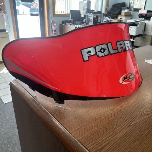 Polaris edge mid red  snowmobile windshield 12.5”