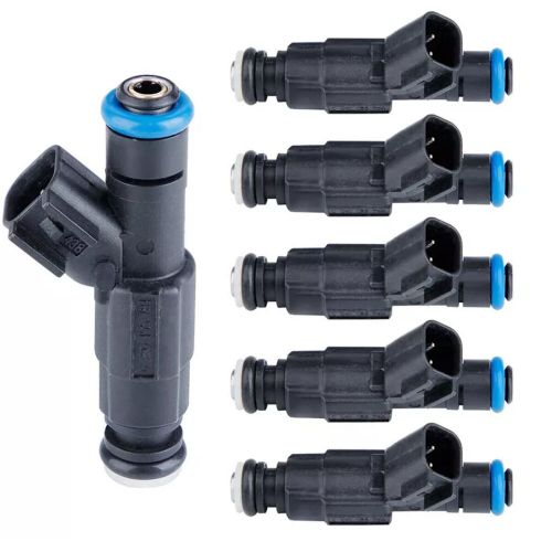 6x genuine oem fuel injectors for 99-04 jeep cherokee wrangler tj 4.0l