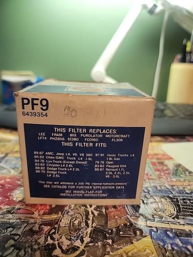 Engine oil filter acdelco pf9