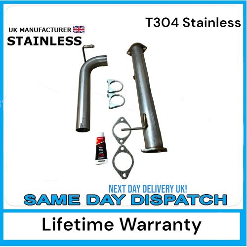 Ford focus rs mk2 / st225  3&#034; downpipe and middle pipe t304 stainless