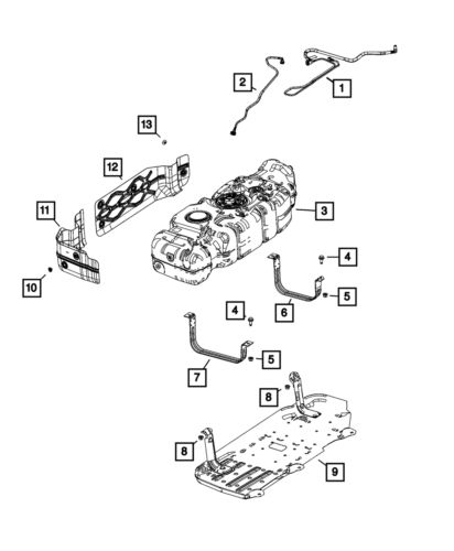 Genuine mopar fuel tank 68546837ac