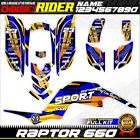 Yamaha raptor 660 kit graphics decals stickers atv wrap quad all year raptor660