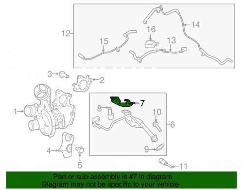 Genuine ford oil pipe gasket bl3z-6n652-b