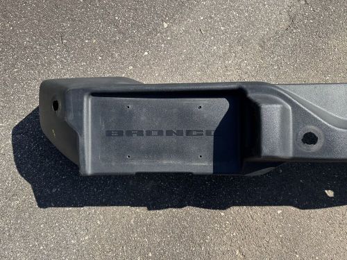 2021 2022 2023 2024 ford bronco rear bumper cover plastic w/ sensor holes oem