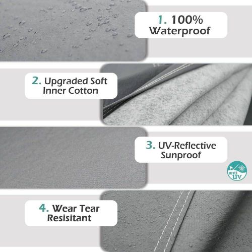 16 layers universal fit car cover outdoor waterproof uv protection strips sedan