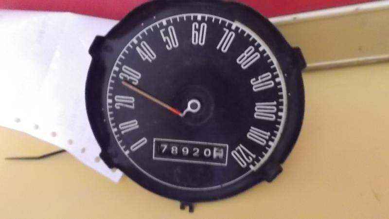 69 70 ford mustang speedometer head only w/o trip odometer exc. grande 19949