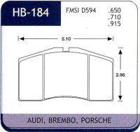 Hawk brake pad axle set (4) 18mm, ht-14 (hb184v.710)