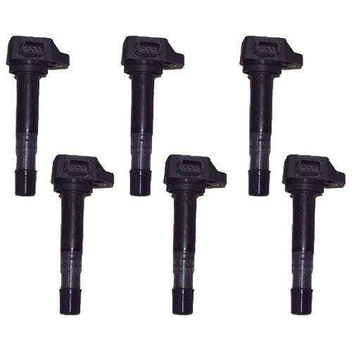 Ignition coil - set of 4 - acura honda - 1.7l 3.5l 3.7l v6 - 30520-pvf-a01 - new