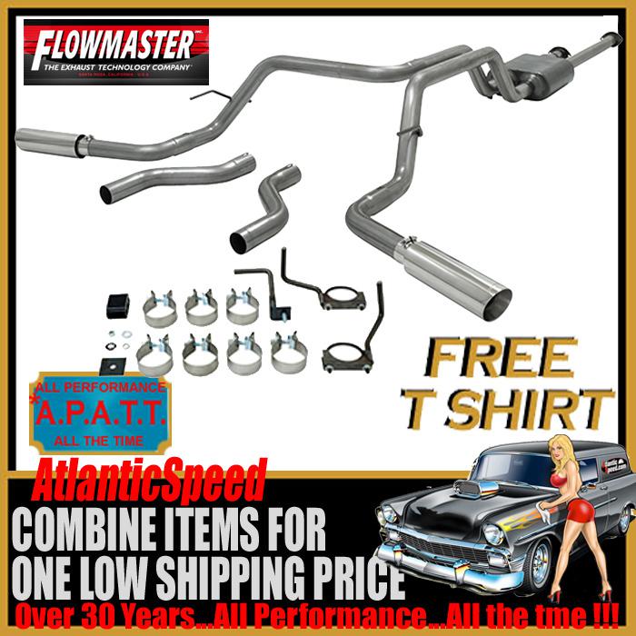 Flowmaster 2009-2013 toyota tundra 4.6l 5.7l cat-back stainless dual exhaust kit